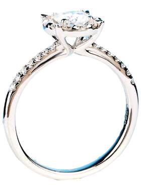 豪华围镶显钻大求婚女培育钻石