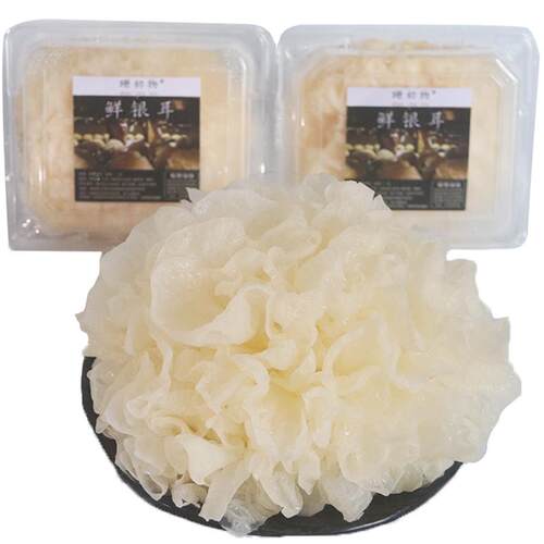 珊初物 古田新鲜银耳羹易出胶非干货野生特级6朵盒装雪耳活鲜糯耳
