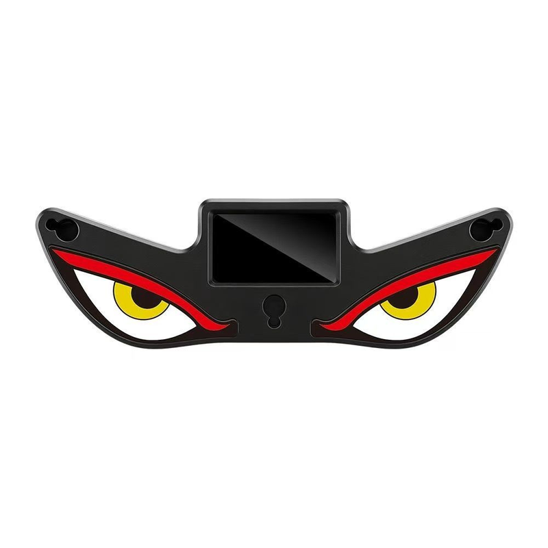 车载恶魔LED之眼显示屏太阳能震动感应动态防追尾后窗表情充电