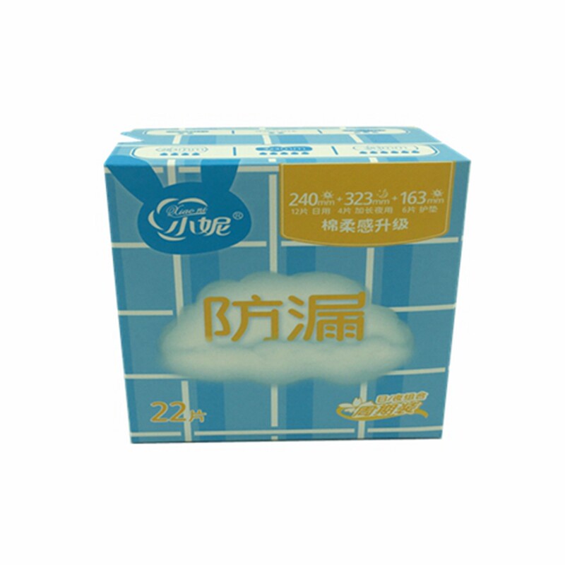 小妮卫生巾22片×4盒棉柔日用加长夜用组合周期装姨妈巾商场同款