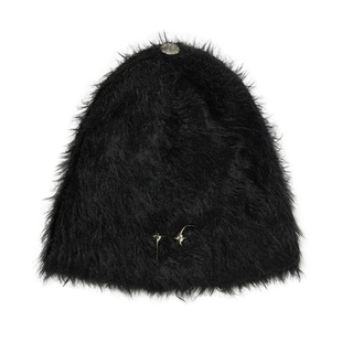 Thug Club 24fw 金属星月logo海马毛毛绒针织冷帽保暖套头帽韩国