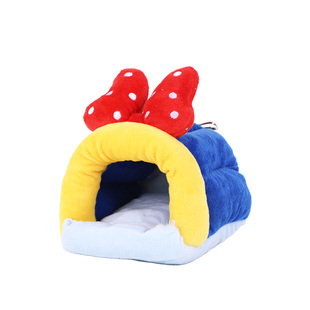 仓鼠过冬棉窝金丝熊躲避屋荷兰猪兔子睡窝保暖神器加厚毛绒大棉球