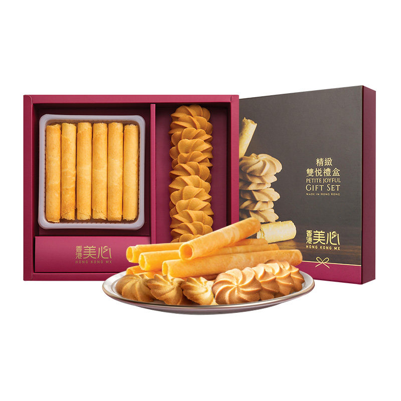【自营】【直营】中国香港美心精致三乐礼盒进口休闲饼干糕点零食