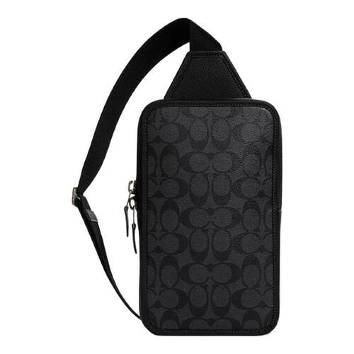 【国内正品】COACH/蔻驰Sullivan男士胸包复古老花通勤单肩斜挎包