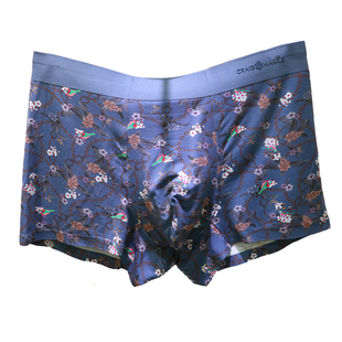 专柜同款数码印花89%再生纤维素纤维莫代尔无痕男士平角裤CM7411