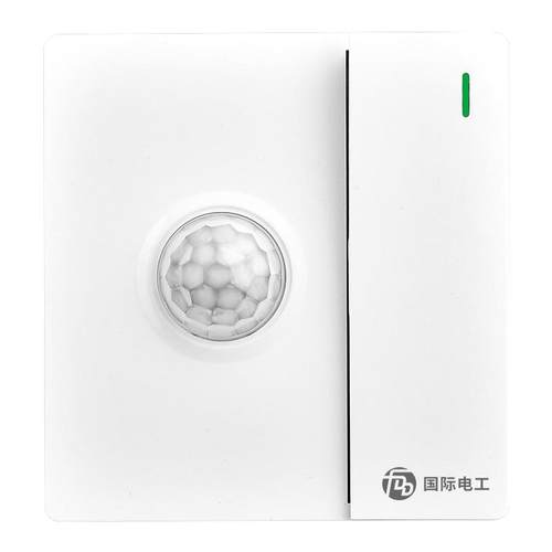 86型一开双控加人体感应开关带光控红外线感应加开关智能延时面板