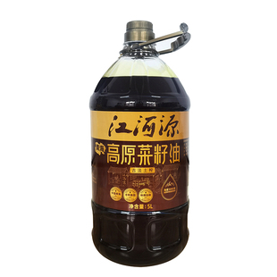 江河源青海高原古法土榨菜籽油低芥酸物理压榨5L熟榨油非转基因