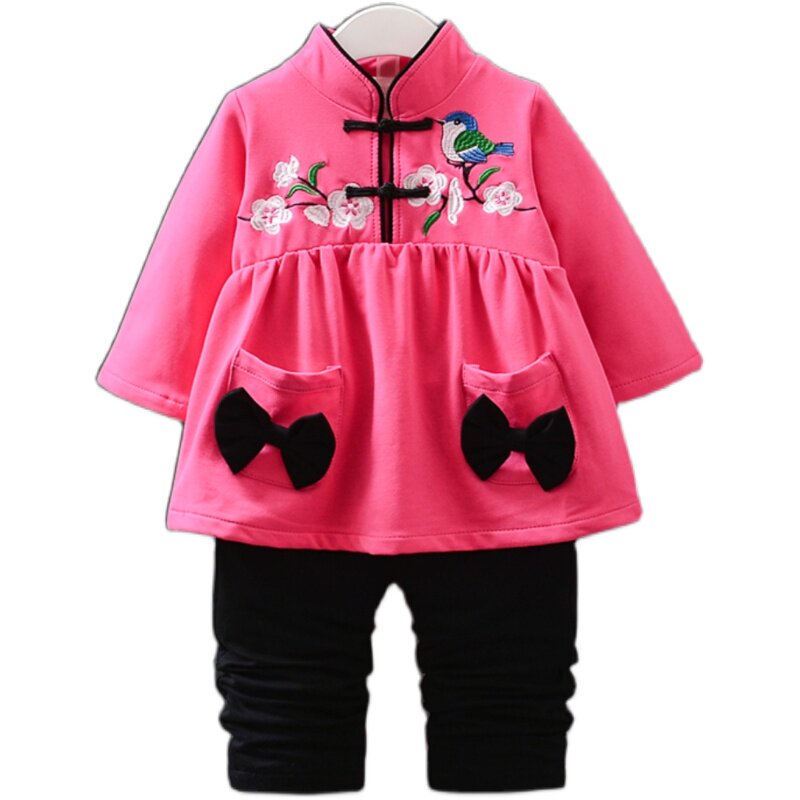 中国风女童汉服春秋款抓周礼服