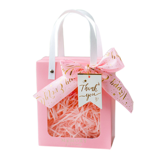 伴手礼手提礼品袋子高级感生日透明口红小号礼物包装喜糖盒空盒