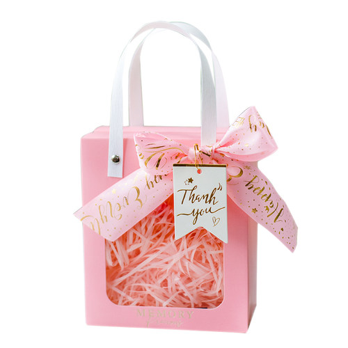 伴手礼手提礼品袋子高级感生日透明口红小号礼物包装喜糖盒空盒