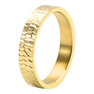 泰爱你时尚简约龙鳞片情侣碎碎冰小众情侣戒指钛钢指环个性食指戒