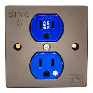 美标SW-2PT SINE-196度冷冻音响紫铜镀白金电源面板86式电源墙插