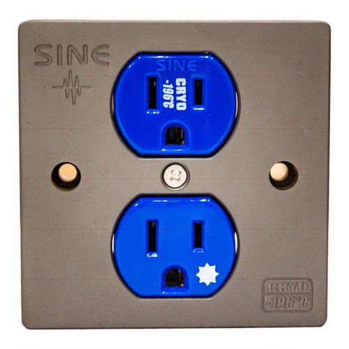 美标SW-2PT SINE-196度冷冻音响紫铜镀白金电源面板86式电源墙插