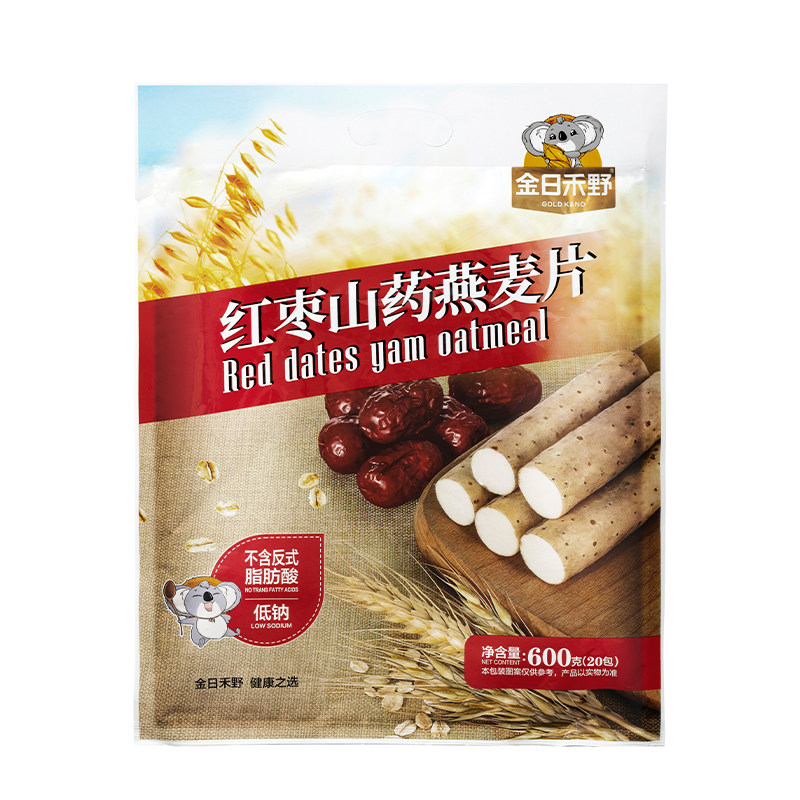惠禾优金日禾野红枣山药麦片600g