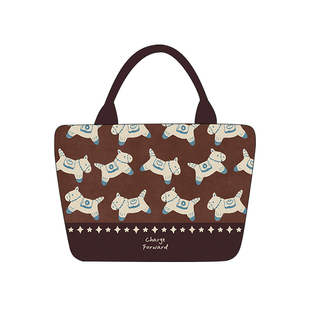 尼睿马年新款手提包女上班杂物小拎包日常外出便携拉链帆布包AC81