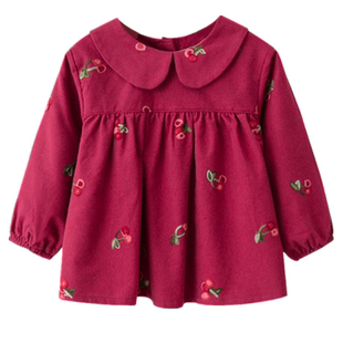 儿童长袖防水反穿衣女宝宝罩衣纯棉罩衫可爱婴儿秋冬幼儿园吃饭兜