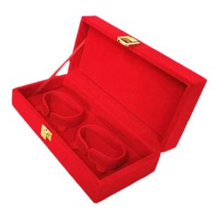 双手镯盒黄金龙凤手镯盒首饰盒对镯盒珠宝首饰婚庆礼盒金店配送盒