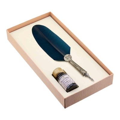 意大利进口达芬奇款鹅毛笔礼盒