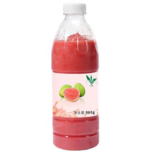 冷冻芭乐汁非浓缩果酱果茸红心番石榴原浆柠檬芭乐气泡水原材料
