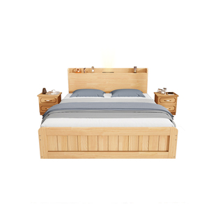 实木床高箱床软包床单双1.8米家用气压箱体床1.5单人床收纳储物床