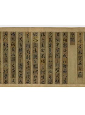 怀仁集圣教序仿古手卷装裱字帖
