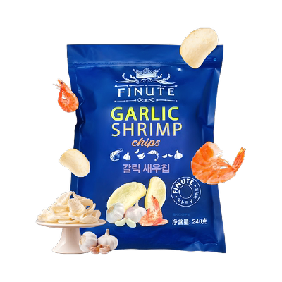 Finute趣莱福蒜味虾片240g×1包