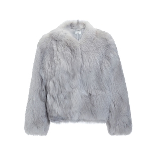 FIVE PLUS皮草慵懒狐狸皮毛加厚小个子毛皮草外套2025新款女冬装