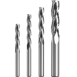 威特三刃螺旋铣刀密度板切割钨钢铣刀数控雕刻机刀具木工开槽铣刀