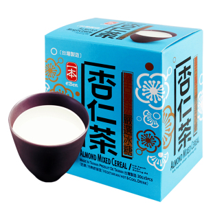 即食食品冲调饮品盒装杏仁茶台湾进口一本单独小包装速溶早餐代餐