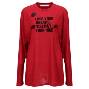 YCH 设计师品牌 26早春新款 字母印花休闲长袖T恤 SOLSOL买手店