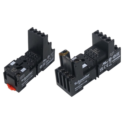 施耐德小型中间继电器套装 RXM4AB2BD+RXZE2S114M DC 24V 6A 分离