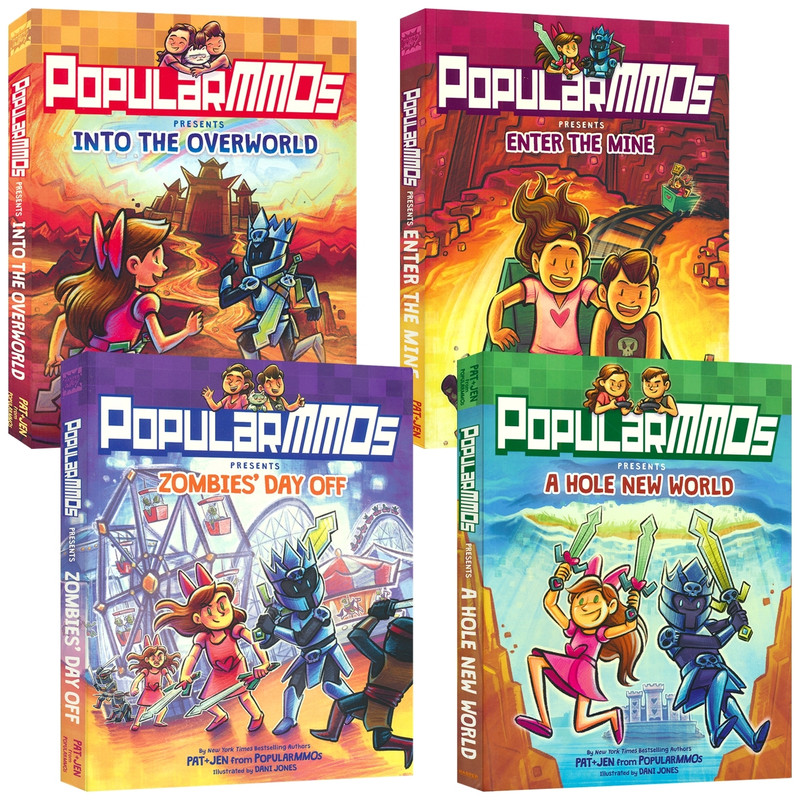 PopularMMOs Presents A Hole New World Enter The Mine 我的世界 Minecraft 衍生漫画 奇幻冒险 游戏漫画读物 英文原版进口读物