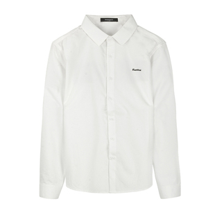 男士休闲纯棉免烫衬衫外套薄款2025春季新款长袖修身衬衣男高级感