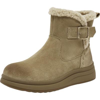 百思图2025冬商场新款厚底加绒雪地靴加厚保暖棉鞋女短靴BV318DD5