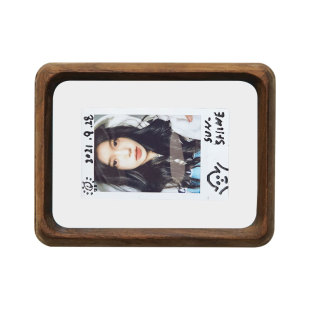 迷你拍立得透明摆台diy情人节礼物小画框双面亚克力打印照片相框