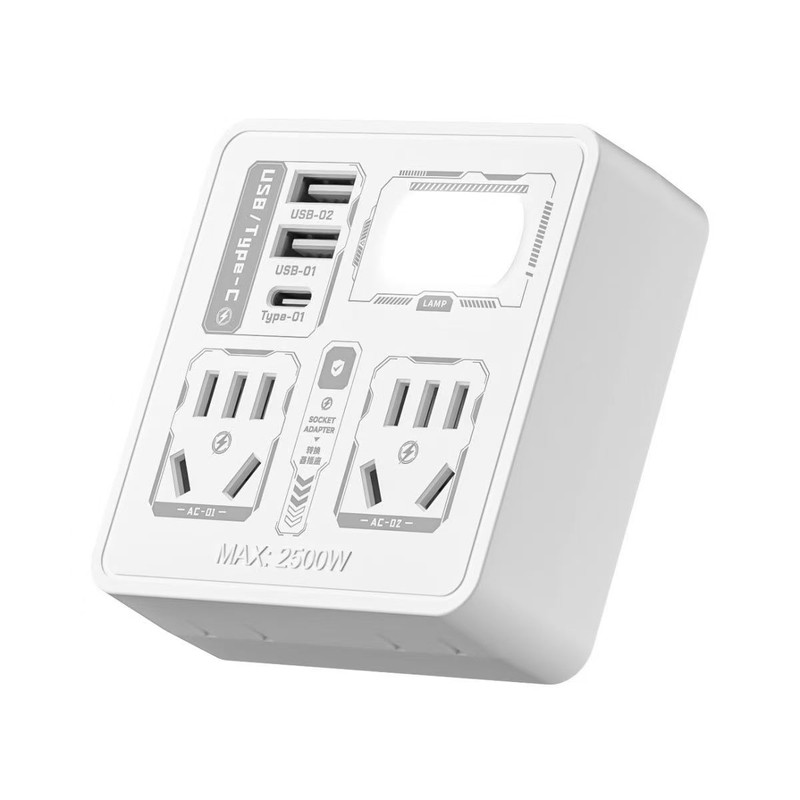 【下单立减五十】家用多功能转换扩展器插座usb充电插排LED小夜灯