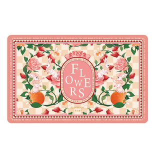 布兰兔的茶原创插画茶席茶垫茶具配件茶垫布吸水餐桌隔热垫茶杯垫