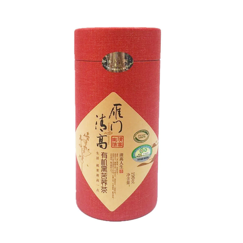 雁门清高有机黑苦荞茶190g/罐装