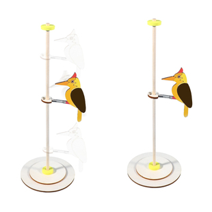 科技小制作玩教具摩擦力重力儿童手工材料套装自制啄木鸟科学实验