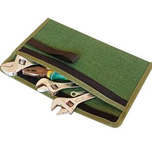 耐用帆布小工具包扳手螺丝刀钻头收纳包扳手分类随身便携式工具袋