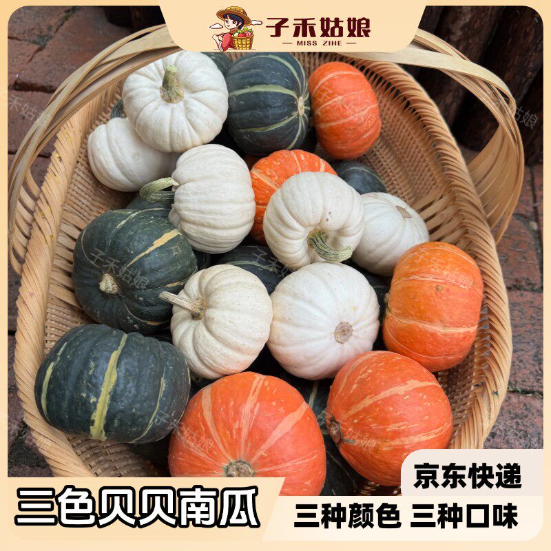 三色贝贝南瓜惠和一号奶油白贝贝金贝贝板栗辅食孕妇4斤/4.5斤