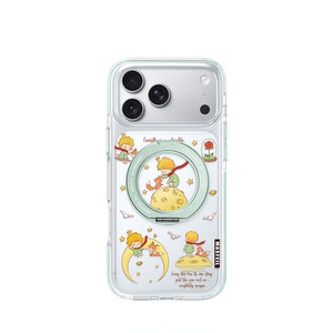 MASFEIL× 小王子星球适用iPhone17Promax手机壳新款ip15磁吸带支架Go8苹果16Pro支点套软边透明高级感13pm女