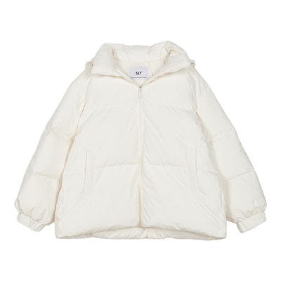 SLY冬季新品泡芙保暖加厚90连帽短款羽绒服外套030IAR30-4661