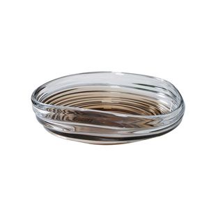 现代琉璃水果盘意式极简客厅茶几样板间餐桌厚实摆件装饰品干果盘