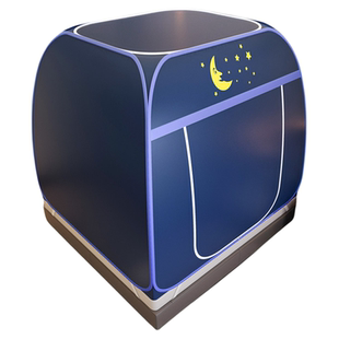 帐篷隐私挡风防偷窥保暖防宠物抓挠家用床一体式钢丝支架遮光蚊帐