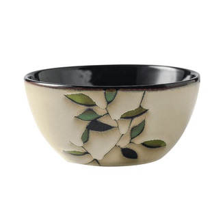 日式碗碟套装 家用简约2人10个碗盘子组合复古窑变釉下彩陶瓷餐具