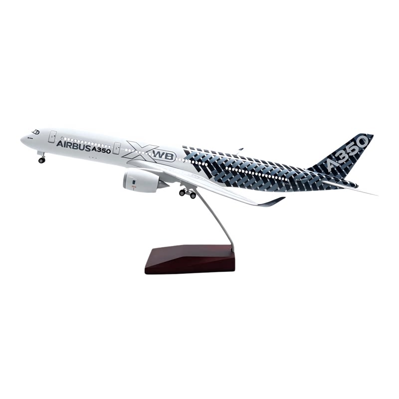 空客A350带灯碳纤维仿真航模