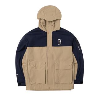 【自营】MLB美职棒男装女装休闲时尚米黄色运动夹克3AWJB0551