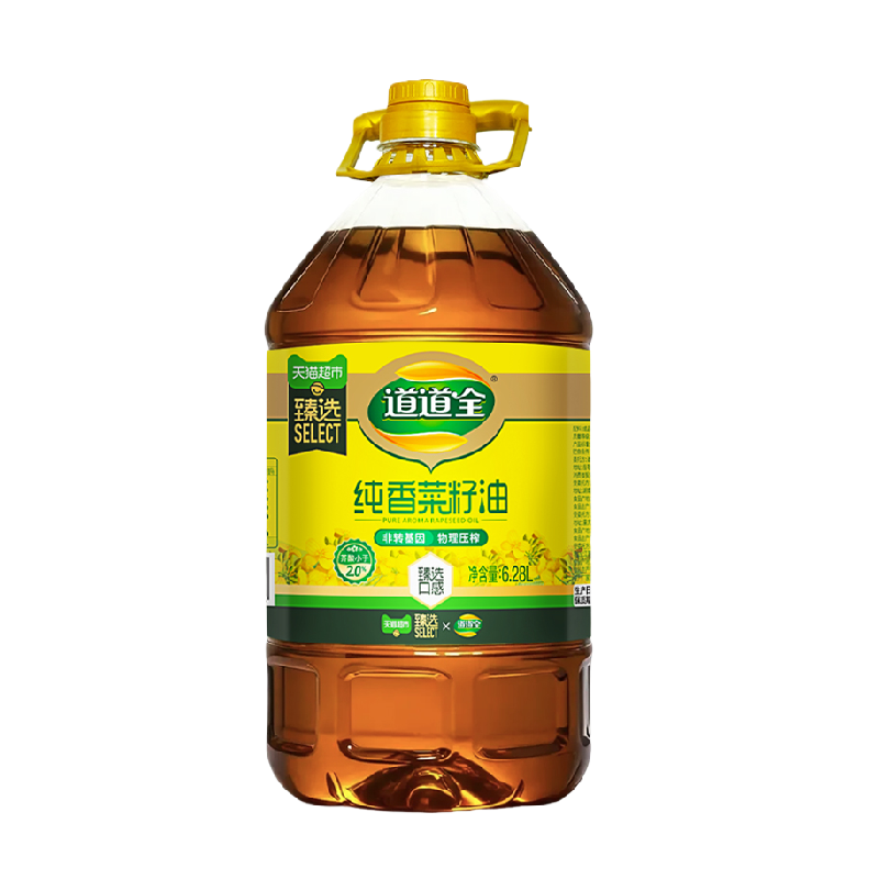 道道全非转基因压榨纯香菜籽油6.28L