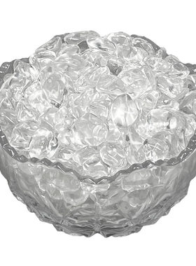 天然高透白水晶消磁碎石3A纯净体